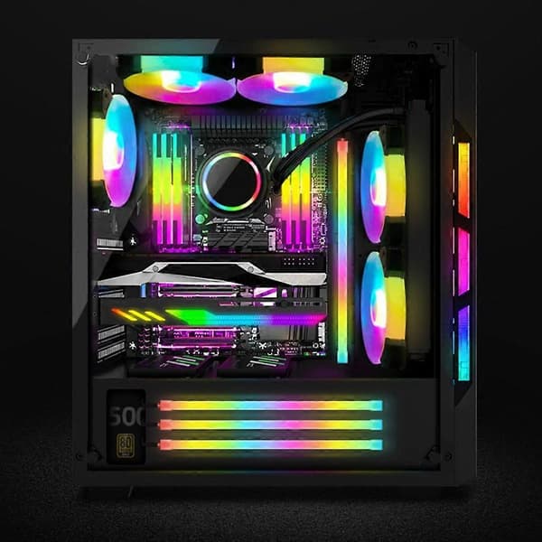 ARGB LED-stripe ARGB PC-kabinett LED-lysrampe 5V 3PINx2+4PIN Stasjonært datamaskinkabinett