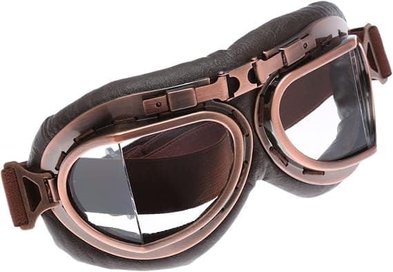 Solbriller Goggles Vintage Steampunk ABS Farvede Linser Motocross