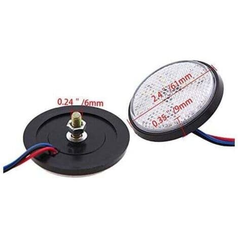 LED-tilhengerlys 12V Baklys Bremselys 2 stk Hvit