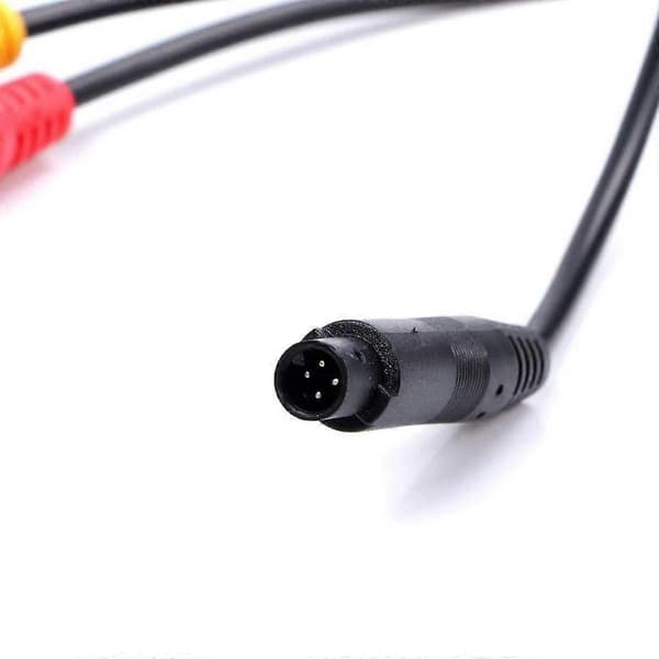 23 tommer bil bakkamera 4-pin han til RCA hun strømadapter Prof I7G0