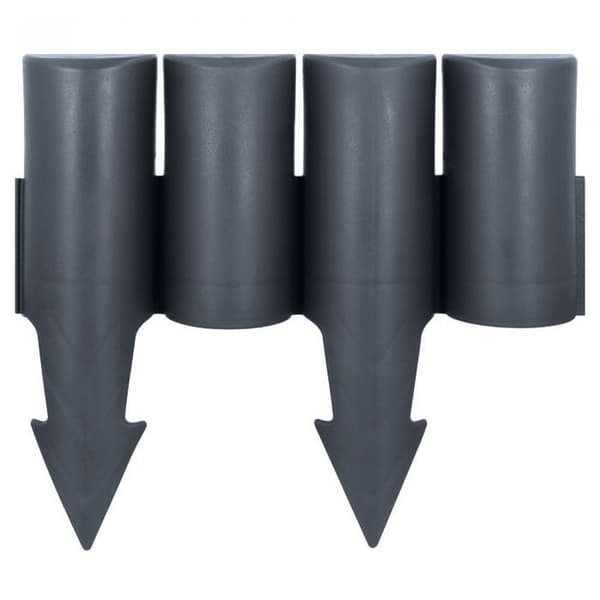 Havekanter 10-pak 250 cm i holdbar grafitfarve