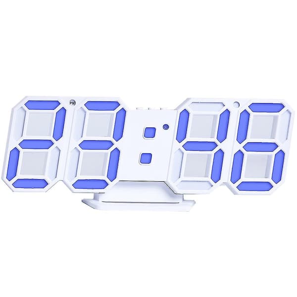 3D digitaalinen seinäkello, LED-numerokello 3 automaattisella säädöllä