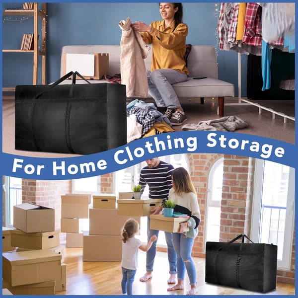 2 st 180L Förvaringsväskor för Flytt och Hemförvaring, Kläder