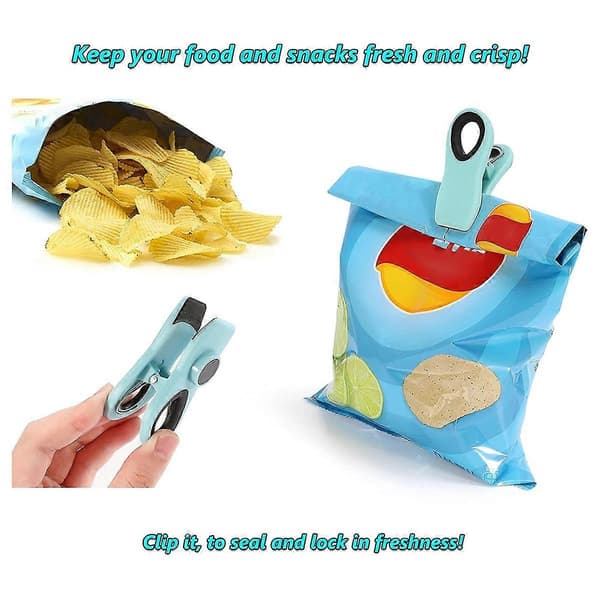 Poseklemmer med magneter - Madklemmer, Chipsklemmer, Forseglingsklemmer