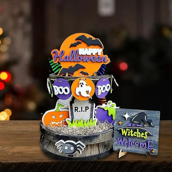 Halloween Dekorasjoner Hvite Spøkelser Ornament Gresskar Hjem Dekor Tilbehør