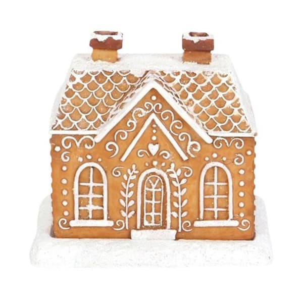 Cute Gingerbread House Incense Burner for Christmas - Simple Decorative Craft for Home (Incense)