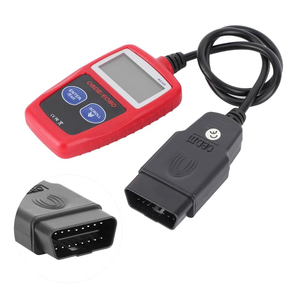 Car Diagnostic Scanner OBD2 Fault Detector Backlit LCD Screen Car Tool MS309
