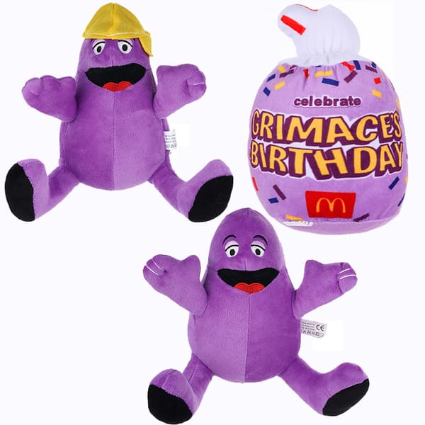 Grimace Shake McDonald's Milkshake Brother Animaatio Perifer Pehmolelu Nukke (20cm)