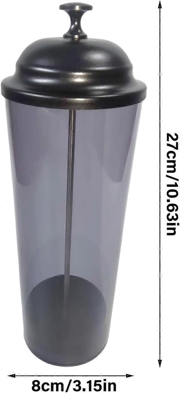 Straw Dispenser and Straw Holder with Leak-Proof Lid, 2-in-1 Kitchen Organizer