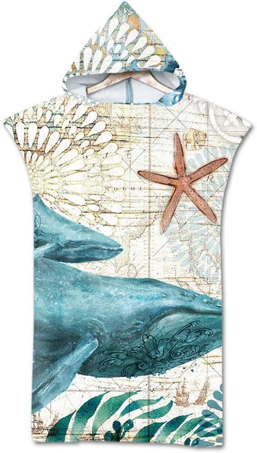 1 pc Surf Cape Towel, Quick-Drying Microfiber Fabric Surf Changing Robe