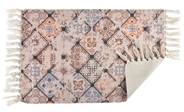Tæppe i bomuld og polyester ORIENT Orient 90x60 cm Brun/Beige/Grøn 1 stk