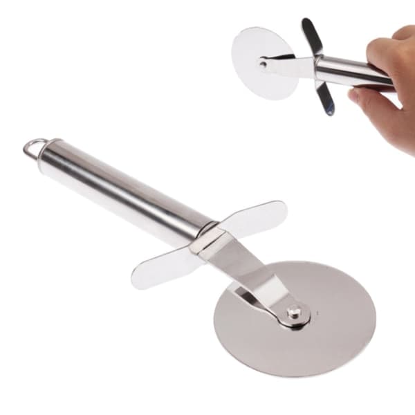 Pizza Cutter / Pizza Knife - Stainless Steel Cutter Silver