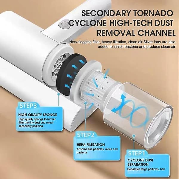 Mattress Vacuum Cleaner Handheld UV Vacuum Cleaner Effectively Cleans Bed