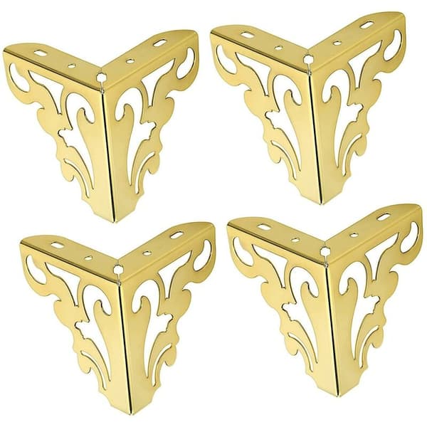 Sofaben, moderne møbelben i metall, 4 stk.