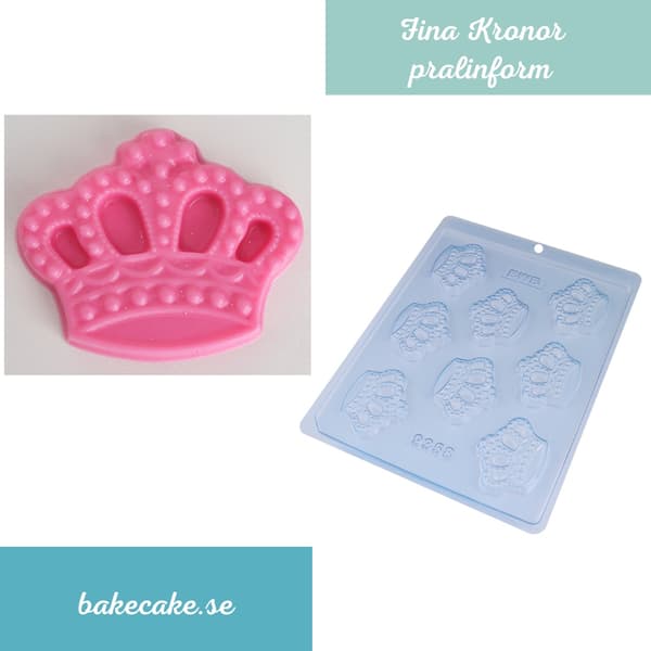 Pralineform Krone Chokoladeform - BWB 9358 Transparent transparent