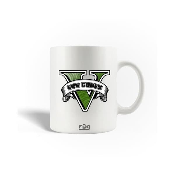 Kopp - Grand Theft Auto V - Keramikk - 30cl - Hvit - Tåler oppvaskmaskin