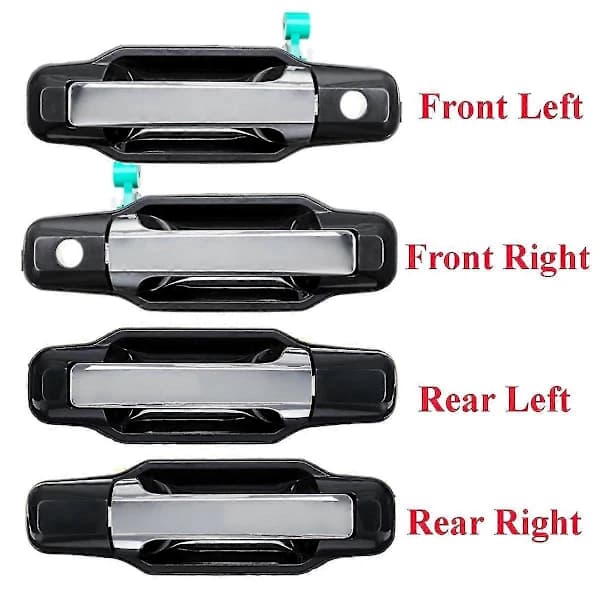 Right Rear Outer Door Handle for Sorento 2003-2009 826503E021 826603E021 836503E01 Black Silver