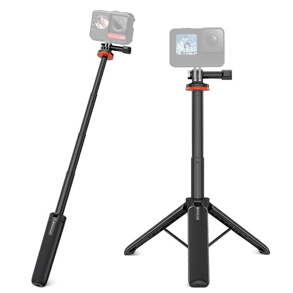 PULUZ Action Camera Extension Stand Selfie Stick Tripod for GoPro