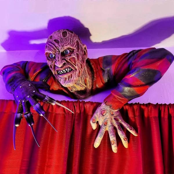 Halloween uhyggelig Krueger gravvandrer-skulptur havetilbehør dekoration pynt One Size A One Size