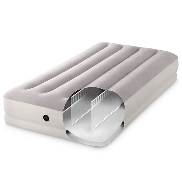Uppblåsbar enkelmadrass med USB-pump, 191x99x30 cm