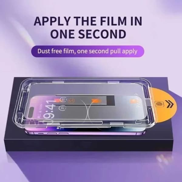 Easy Install Compatible with iPhone 15 Plus Privacy Screen Protector HD Tempered Glass transparent transparent