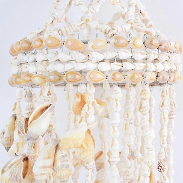 Conch Skjell Vindspill Hengende Pynt Veggdekorasjon 53x14 cm