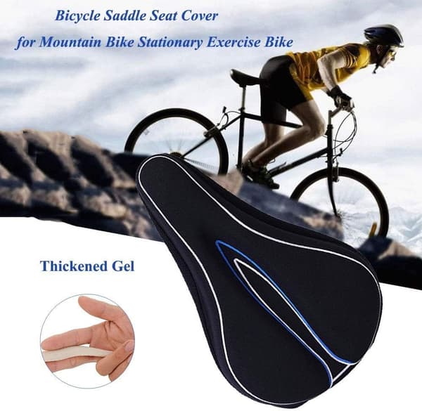 Memory Foam Cykelsadelovertræk, Ekstra Blødt Gel Sadelovertræk til