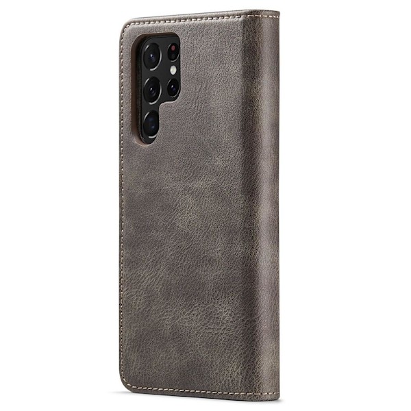 DG MING Samsung S22 Ultra 2-i-1 Magnetisk Wallet Case - Grå Grå