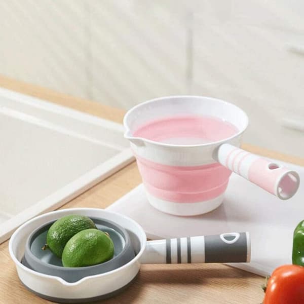 Watering Can, Water Bucket Kitchen Utensils, Shower Water Scoop Foldable Water Scoop Foldable Spoon Bucket Cup Thick for Bath Kitchen