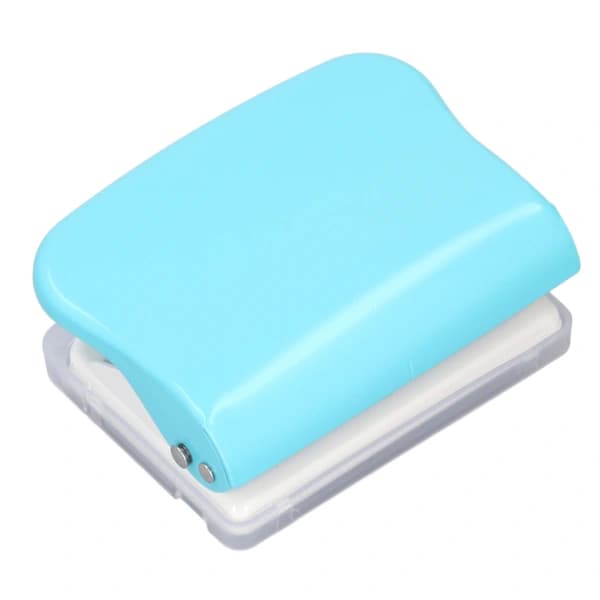 Paper Binding Machine Handheld Portable Spiral Binder A4 A5 A6 A7 Spiral Book Round Hole Puncher School Home Light Blue