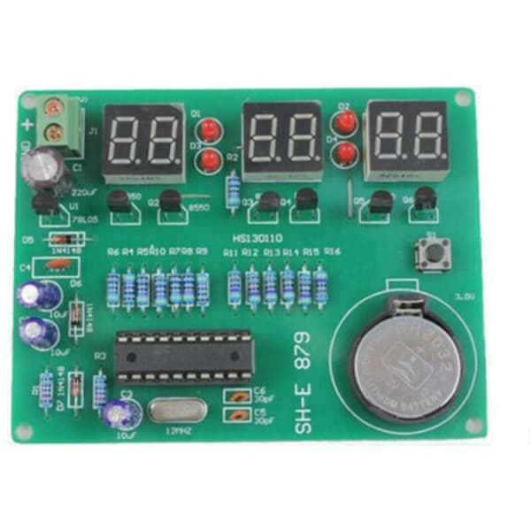 AT89C2051 DIY-kellosarja 6-numeroisella LED-näytöllä - 2 kpl