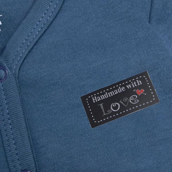 Handmade Fabric Labels 5x2 cm Polyester 5 Colors (Red, Blue, Beige, Black, White) 20-100 Pcs