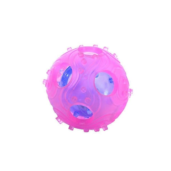 Tricky Treat Ball Interaktiv Foderuddelende Hundelegetøj Godboldsbold Giftfri Gummibold (Tilfældig Farve)