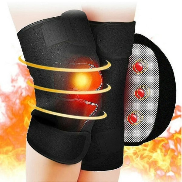 Elektrisk oppvarmet massasje knestøtteomslag, knestøtte med varmeterapi