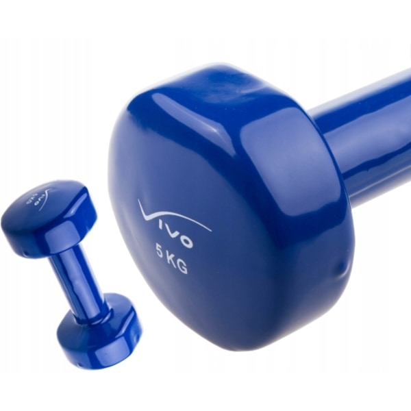 VIVO Hantelvekt 5 kg Blå, 1 stk