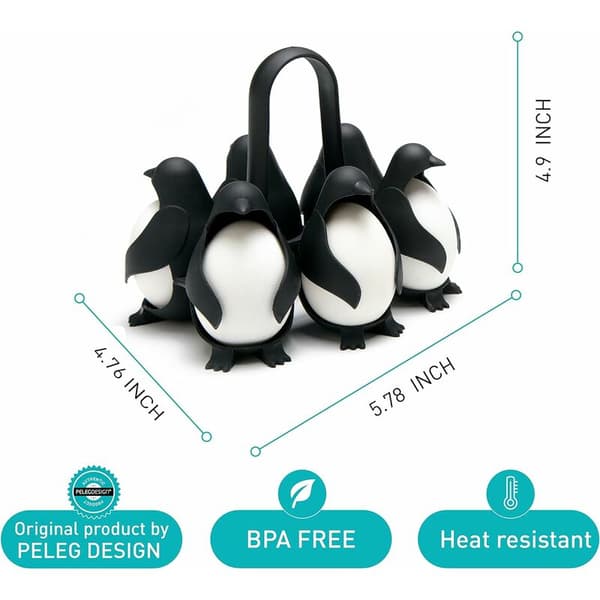 Eggholder Eggkopp Morsom Eggkopp Svart Eggkopp Eggoppbevaringsboks Pl