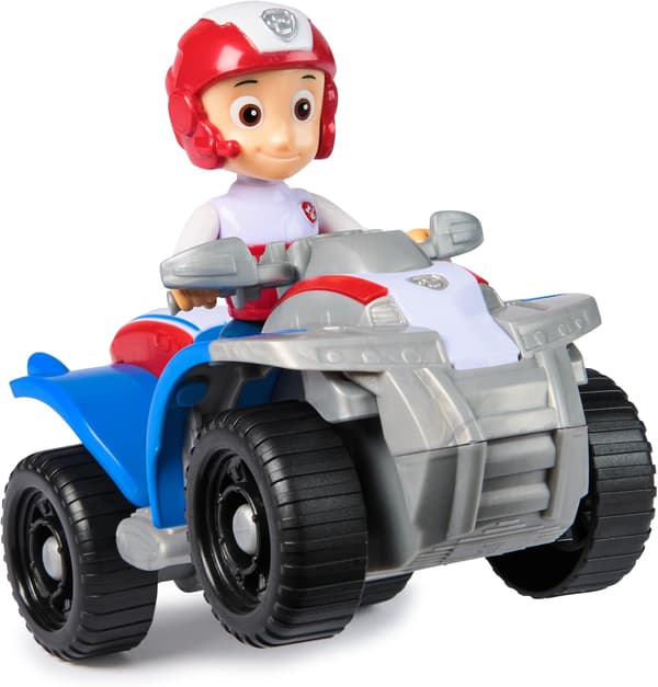 Paw Patrol motorsykkel-leke, firehjuling og Ryder-figur ryder