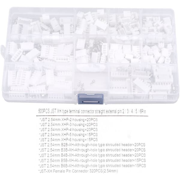 500 stk Jumper Wire Connector Terminal 2.54mm Hus Hun Stift Header Connector Kit, DUBUNS
