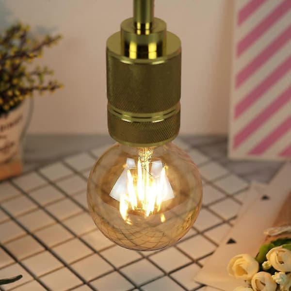 LED-retrolampe E27 G80 4 W 2300 K Varm gul
