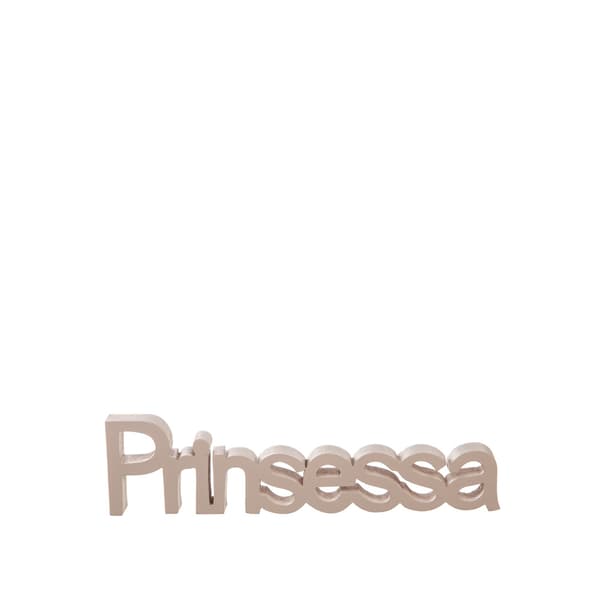 Træbogstaver Prinsesse Rosa 250