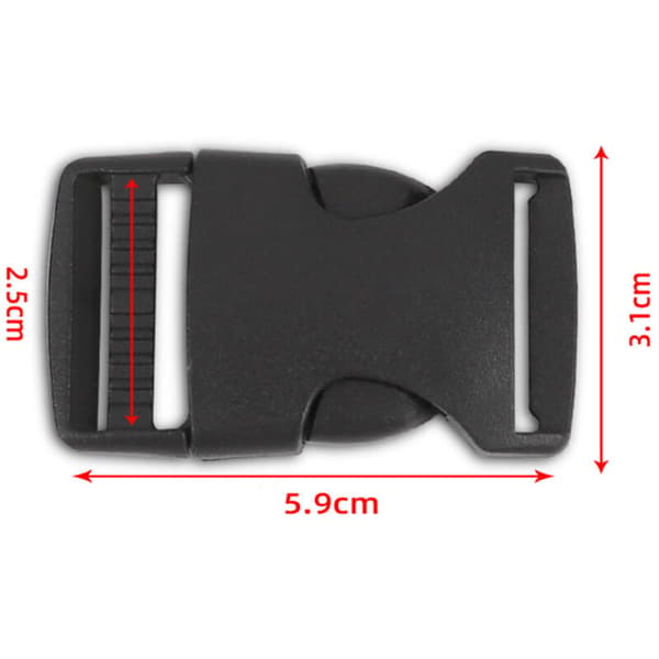 4 Quick Release Buckles: 25mm Buckles and Fasteners, Belt Loop, Suitable for Repairing Backpacks, Securing Luggage Straps, etc.