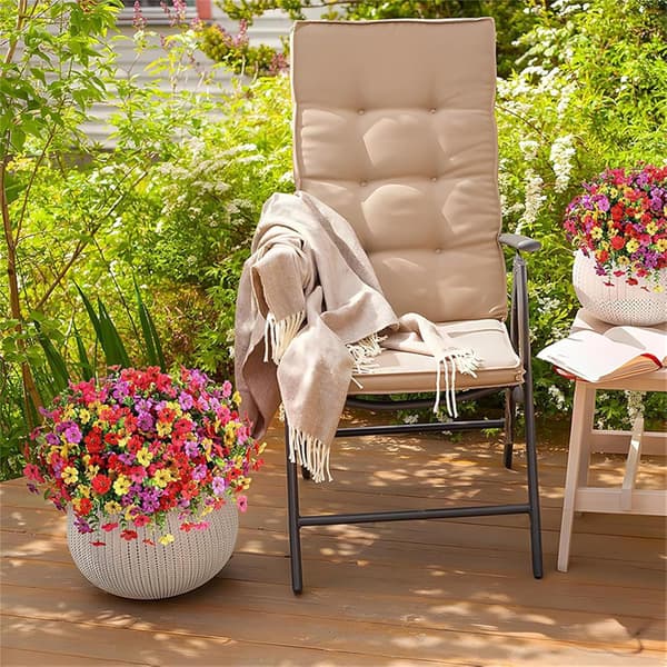 Kunstige blomster hagepinne 45 cm ulike farger utendørs