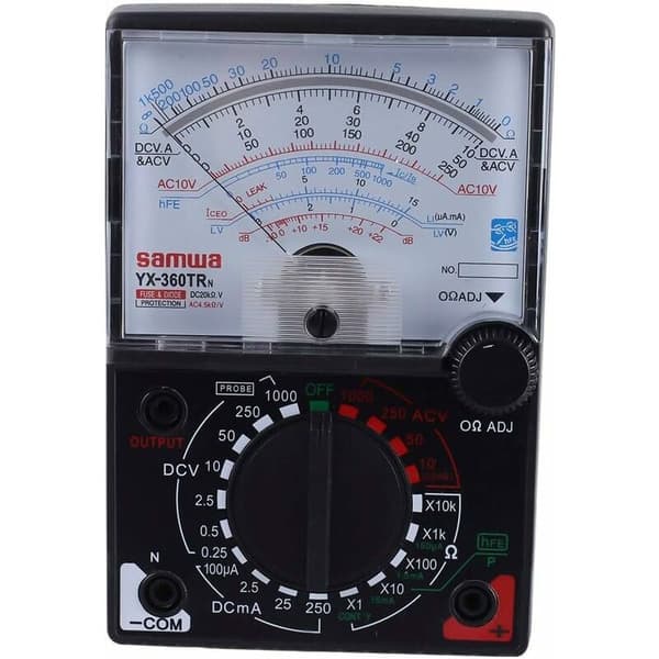 Analogt multimeter, multimeter tester AC DC voltmeter amperemeter ohmmeter analogt multimeter spændingsstrømmodstandsmåling