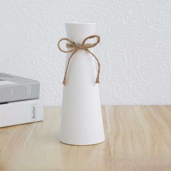 Ceramic Vase, Modern Minimalist Table Vase, White Home Decor