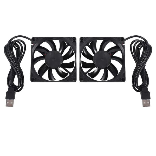 80mm 5v USB Fan 80mm 8cm 8015 Brushless DC Cooling Fan PC Computer Router Chassis Fan Cooler 2pcs [Db]