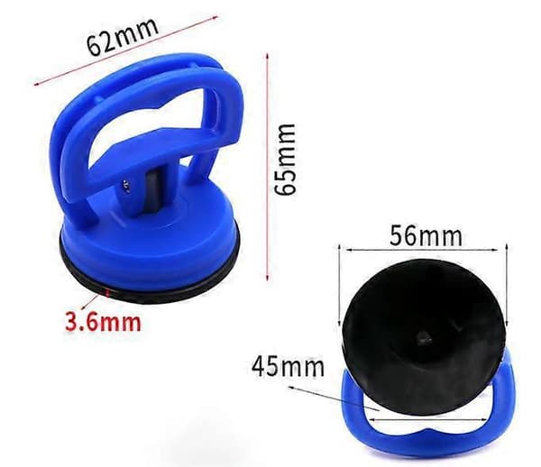 Red 2pcs Vacuum Suction Cup Dent Puller Suction Cup Handle Car Dent Removal Mobile Phone Holder LCD Screen Tool Pad Glass Installation Storage Vehicle