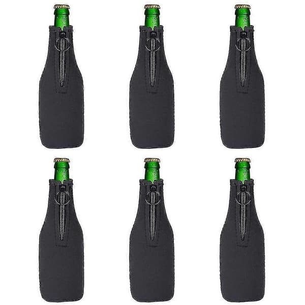 Olutpullonsuoja Neopreeni Olutjääähdytin Suoja Eristys Vetoketjulla 12 / 330ml Pulloille