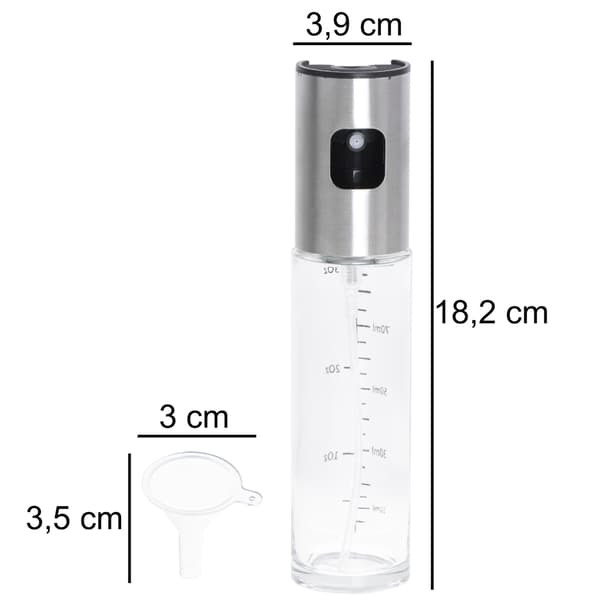Oliedispenser spray med 100 ml skala 220