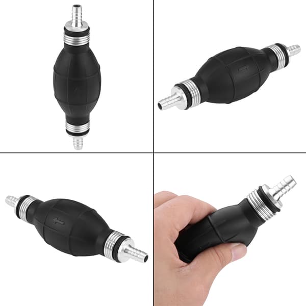 Rubber Fuel Transfer Vacuum Fuel Line Hand Primer Pump Accessory (12mm)