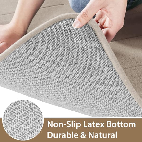 Baderomsmatte i Memory Foam, 112 x 61 cm, Myk, Absorberende, Maskinvaskbar, Sklisikker